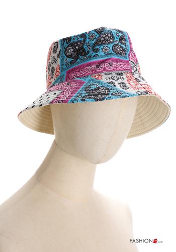 Sombrero de Algodón Estampado de Paisley - ph 4