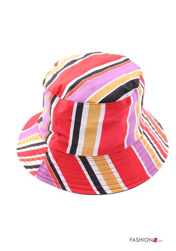Cappello in Cotone Fantasia righe - ph 1