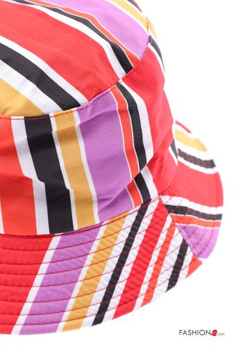 Cappello in Cotone Fantasia righe - ph 3