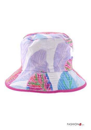 Chapeau en Coton Imprimé feuilles - ph 2