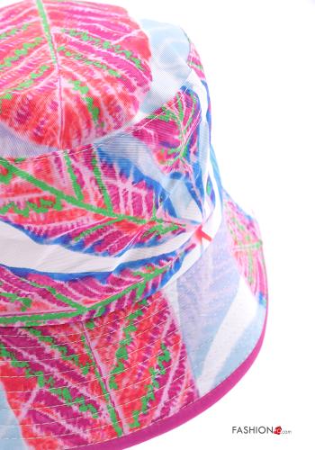 Chapeau en Coton Imprimé feuilles - ph 3