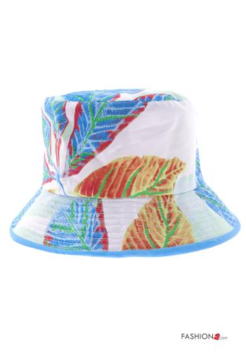 Cappello in Cotone Fantasia con foglie - ph 2