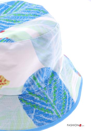 Cappello in Cotone Fantasia con foglie - ph 3