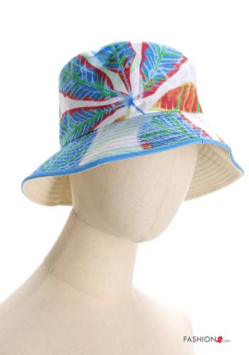 Cappello in Cotone Fantasia con foglie - ph 4