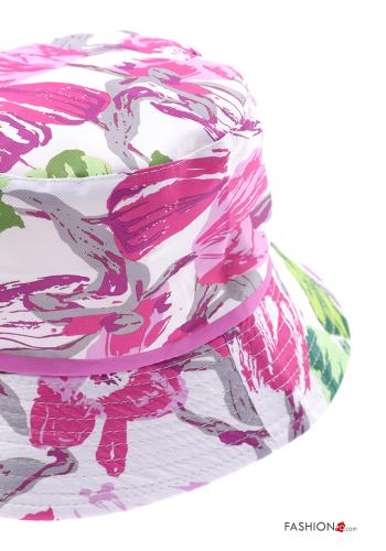 Chapeau en Coton à Imprimé Floral - ph 3