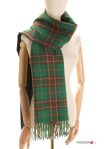 Tartan-Muster Schal mit Fransen