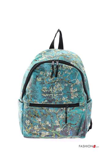 Kunstmuster Rucksack mit Reißverschluss