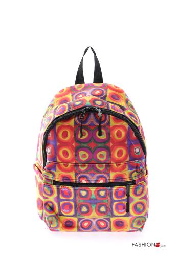 Zaino Fantasia colorata con zip