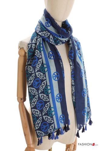 Bufanda Estampado jacquard con flecos - ph 1