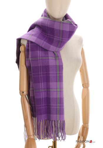 Écharpe Padrão Tartan com franja - ph 1