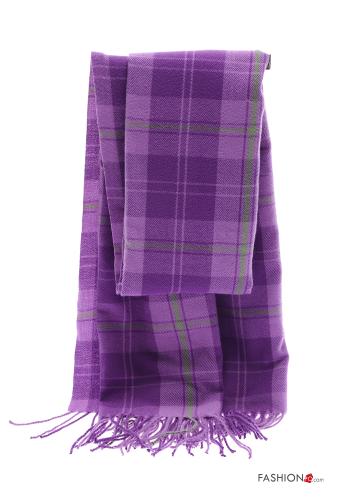 Écharpe Padrão Tartan com franja - ph 2