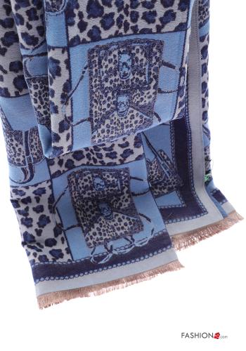Sciarpa Fantasia animalier con frange - ph 4