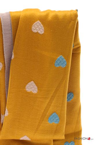 heart motif Scarf with fringe - ph 3