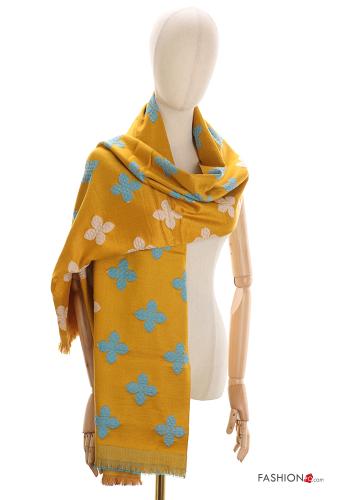 Écharpe imprimé à franges