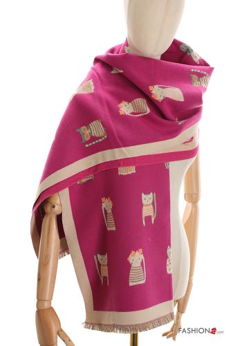 Sciarpa Fantasia animali con frange