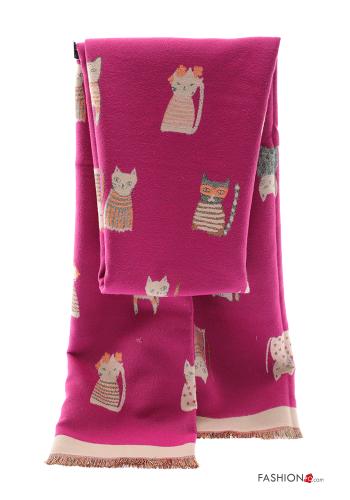 Bufanda Estampado animales con flecos - ph 2