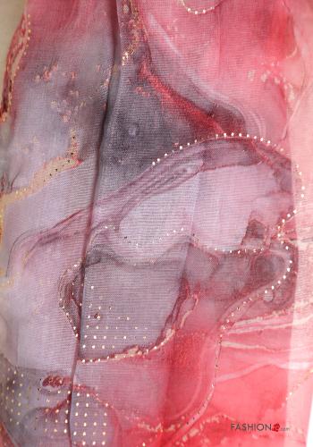 Sciarpa Fantasia floreale con strass - ph 4