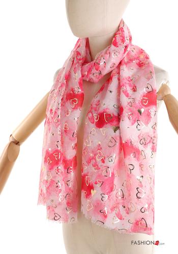 Sciarpa lurex Fantasia cuore
