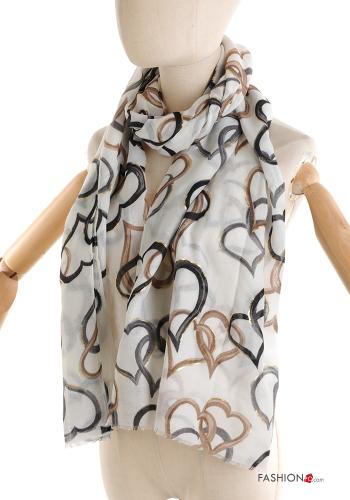 heart motif Scarf - ph 1
