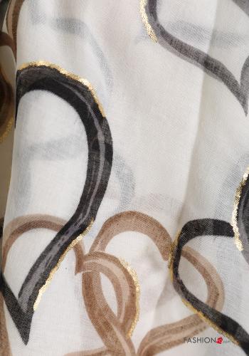 heart motif Scarf - ph 4