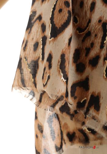 Animal print lurex Scarf - ph 3