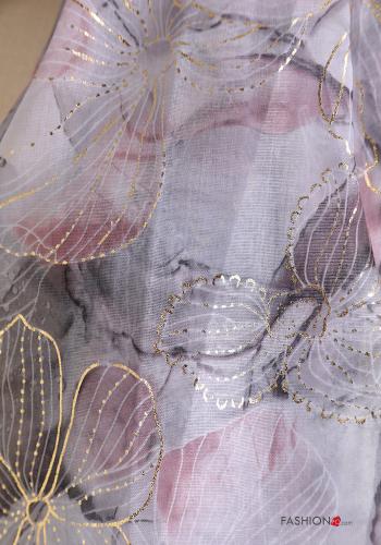 Blumenmuster Lurex Schal - ph 4