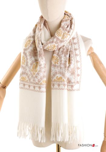 Écharpe à broderie à franges - ph 1