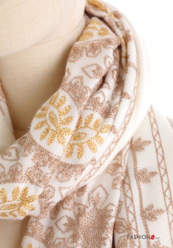 Écharpe à broderie à franges - ph 2