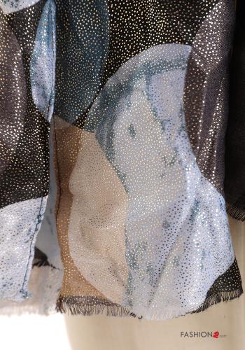 Abstract print lurex Scarf - ph 3