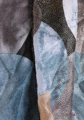 Abstract print lurex Scarf - ph 4