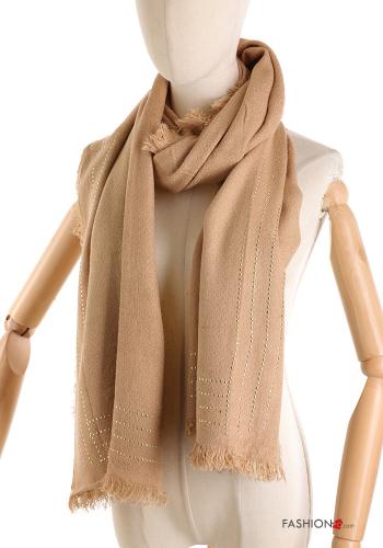 Scarf with studs