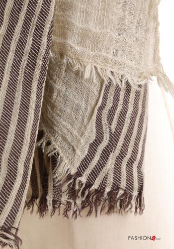 Streifenmuster Schal aus Baumwolle - ph 3