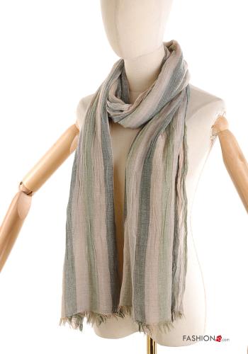 Striped Cotton Scarf - ph 1
