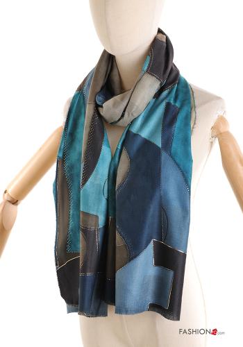 Geometric pattern lurex Foulard