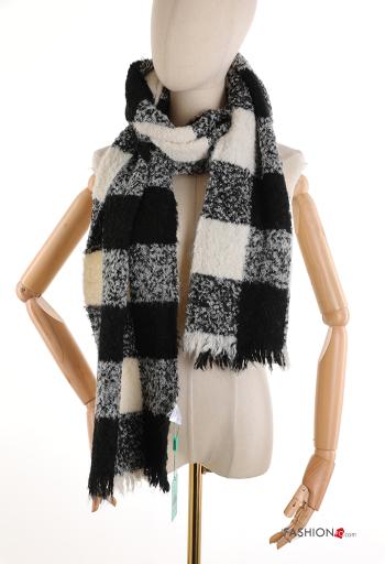 Patterned Wool Mix Foulard