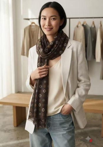 Foulard Fantasia stampata