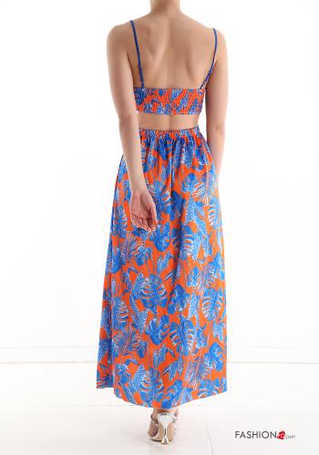 Vestido Sin Mangas escote en v Estampado natural - ph 2
