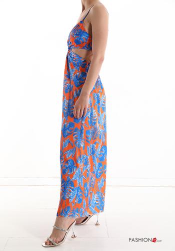 Vestido Sin Mangas escote en v Estampado natural - ph 3