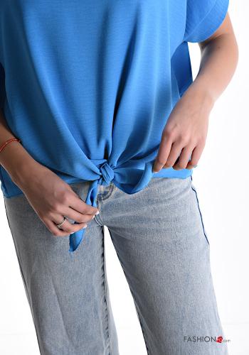 Blusa maniche corte con nodo - ph 4