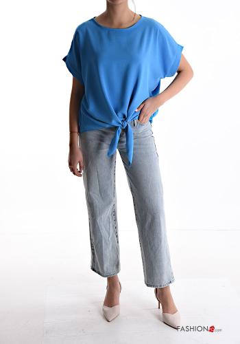 Blusa maniche corte con nodo - ph 5
