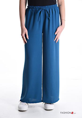 wide leg Trousers with drawstring with elastic