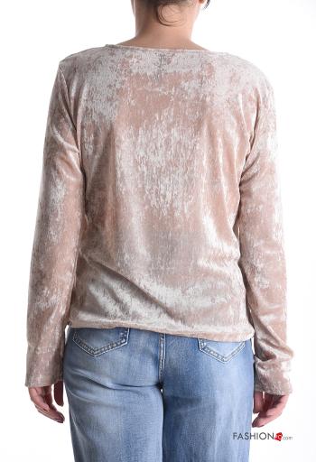 Velvet crew neck Long sleeved top - ph 2