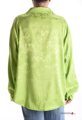 long sleeve with collar satin Shirt with buttons - ph 2