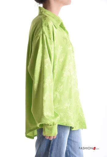 long sleeve with collar satin Shirt with buttons - ph 3