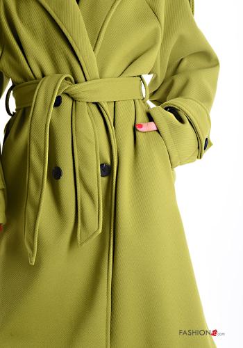 Manteau sans doublure à boutons avec ceinture en tissu - ph 4