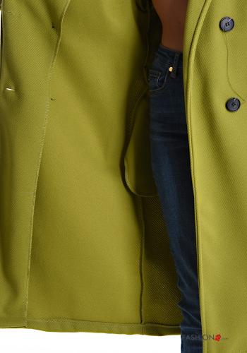 Manteau sans doublure à boutons avec ceinture en tissu - ph 5