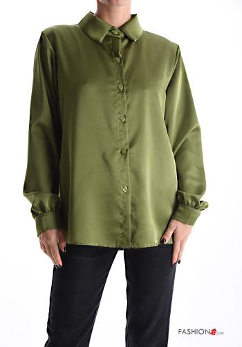 Camicia con colletto raso maniche lunghe con bottoni - ph 1