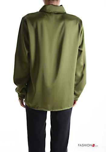 Camicia con colletto raso maniche lunghe con bottoni - ph 2