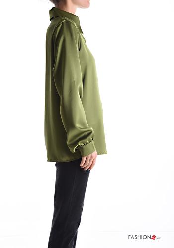 Camicia con colletto raso maniche lunghe con bottoni - ph 3