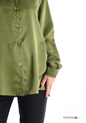Camicia con colletto raso maniche lunghe con bottoni - ph 4